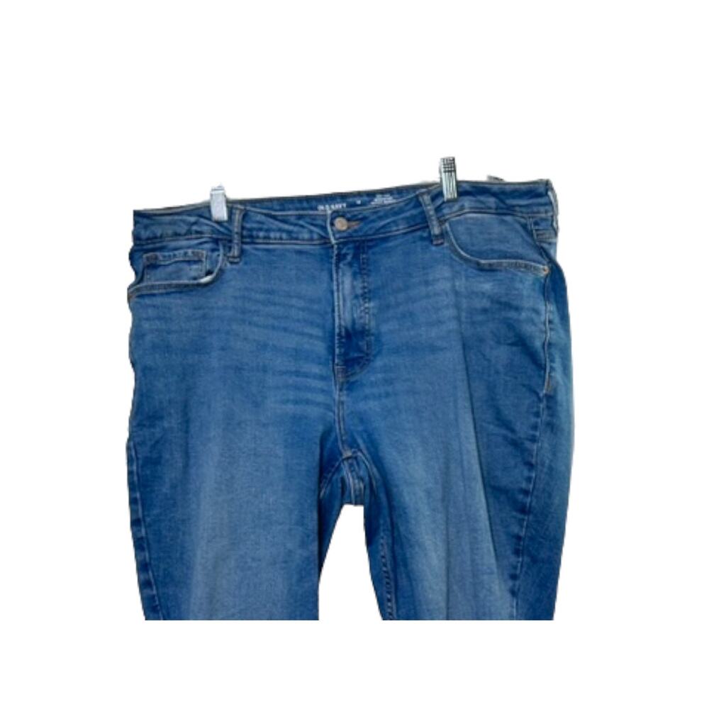 Old Navy High Rise ROCKSTAR SUPER SKINNY Light Rinse Jeans Women's 18 - Picture 2 of 5